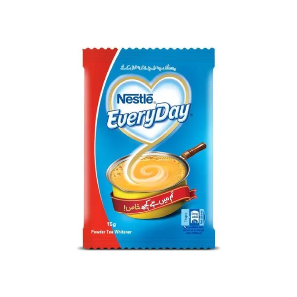 Nestlé Everyday Milk Powder is a high-quality milk powder ideal for daily use in tea, coffee, cooking, and baking. Each 15g sachet provides a convenient single-serving portion, reducing waste and ensuring you always have milk on hand.