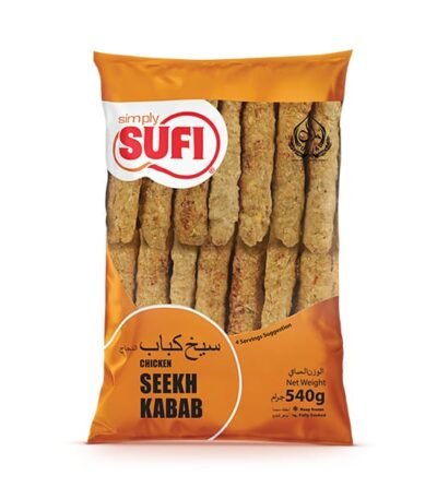 Simply Sufi Chicken Seekh Kabab Family Pack Weight/Qty: 540g | ~18-20 Pieces