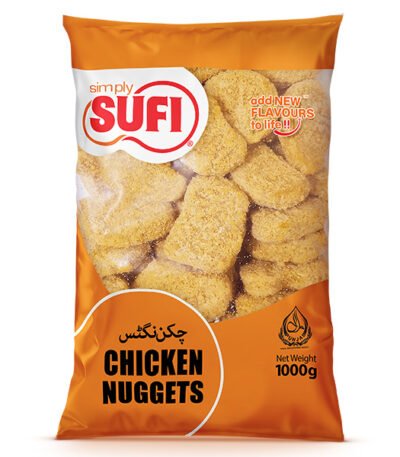 Sufi Chicken Nuggets Poly Bag – 1kg (Frozen Ready-to-Cook)