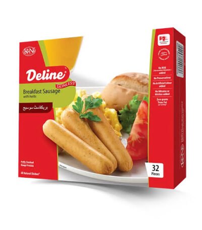 K&N's Deline Skinless Breakfast Sausage with Herbs Weight/Qty: 720g | 32 Pieces