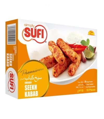 Simply Sufi Premium Chicken Seekh Kabab Weight/Qty: 540g | 18 Pieces